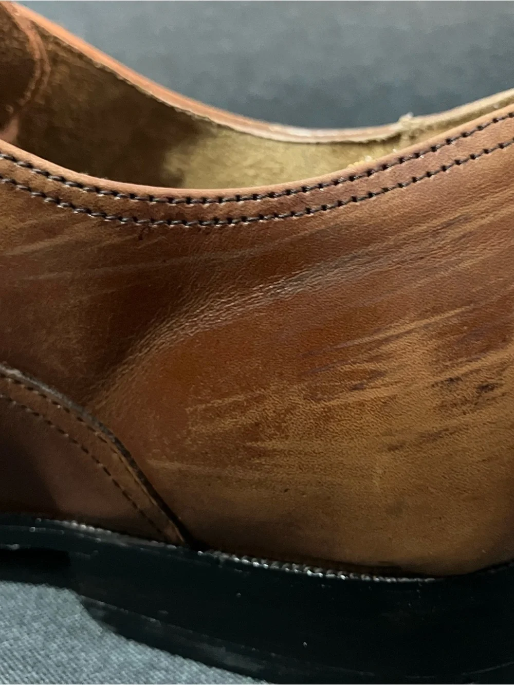 Florsheim Brown Leather Cap-Toe Oxford Dress Shoes